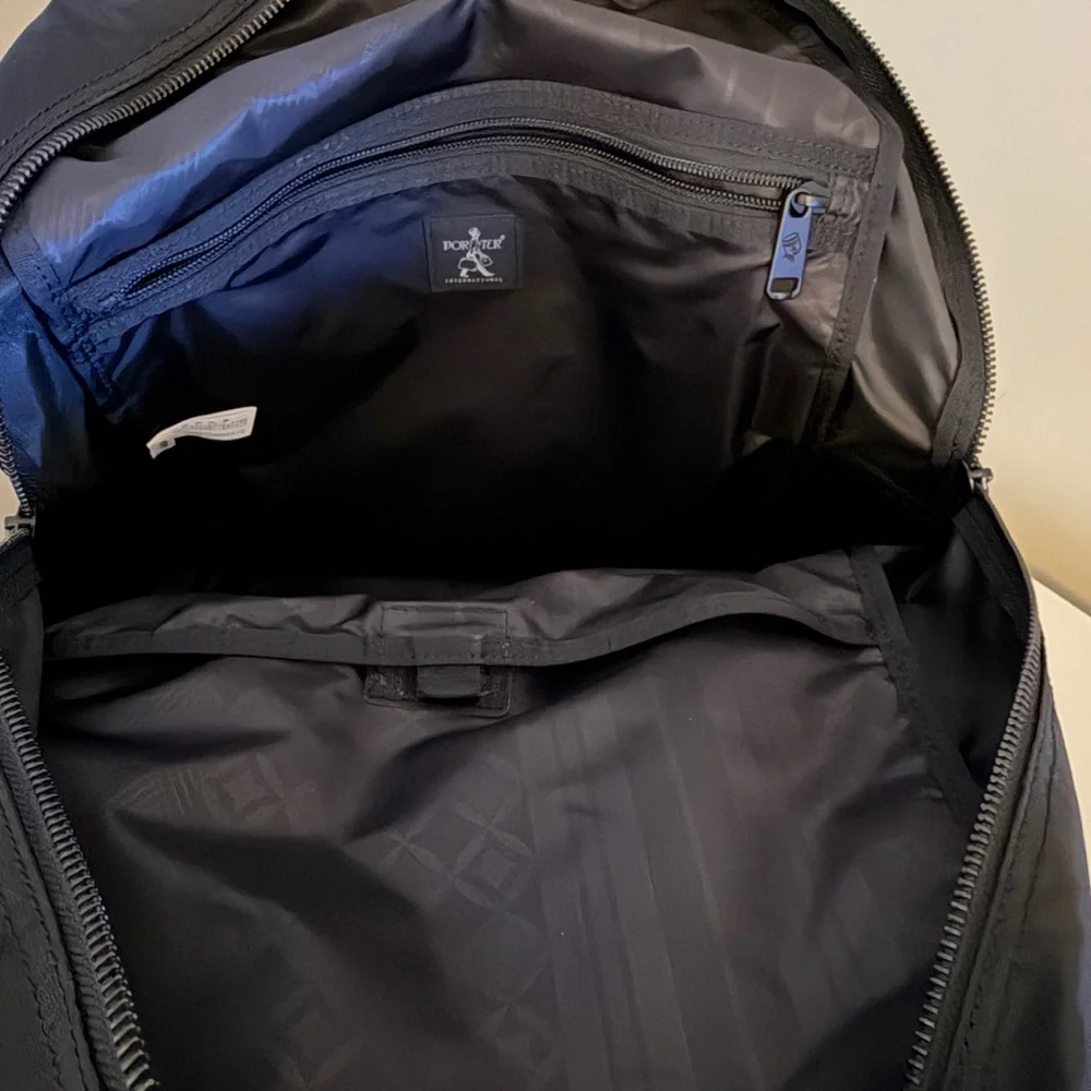 Everyday Black Backpack with Front Pocket - Unbranded